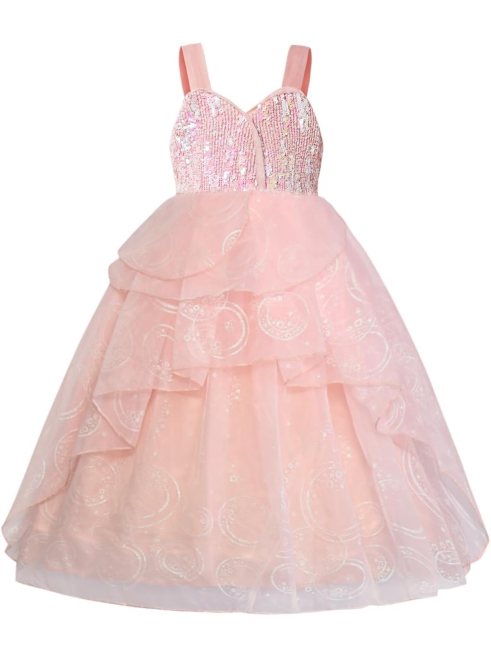 Girls Pink Bubble Tulle Dress